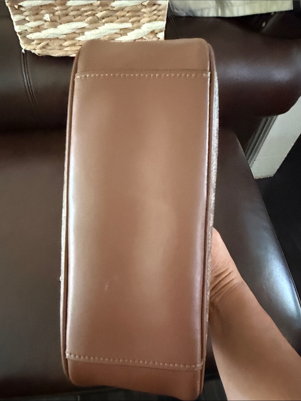Coach Brown Signature Canvas Crossbody with Leather Trim - Picture 4 of 15